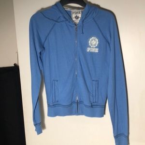 Victorias Secret PINK blue hoodie-Small